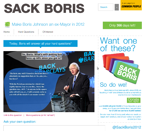 Screenshot - Make Boris an ex-mayor in 2012