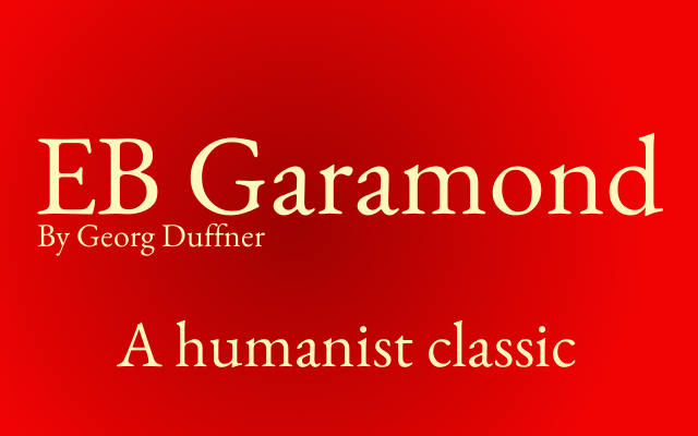 Font of the month: EB Garamond cover image