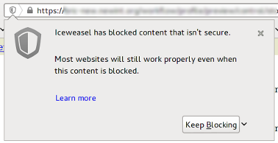 Firefox blocking mixed content