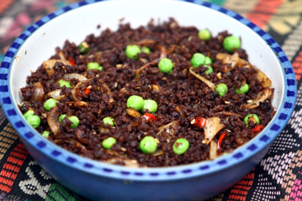 Vegan Recipe — Spicy fried soya mince cover image