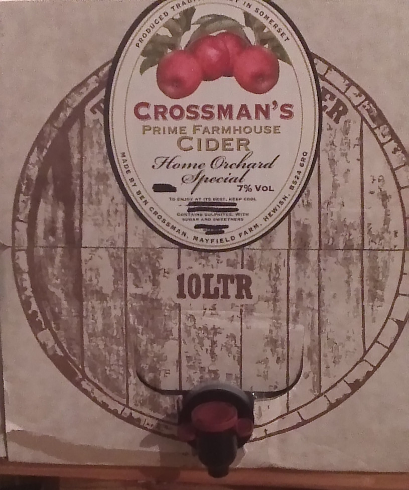 Picture of a bottle of crossmans cider