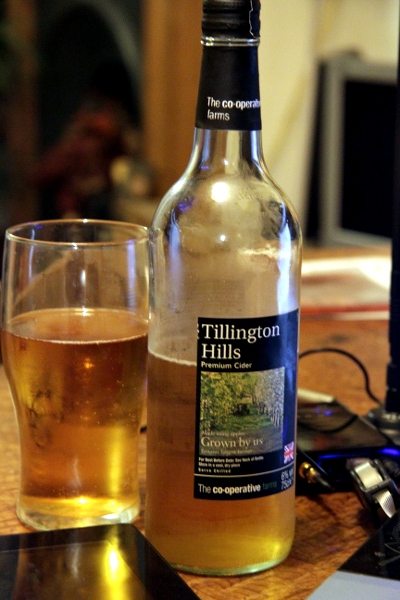 Picture of a bottle of co-op farms tillington hills premium cider